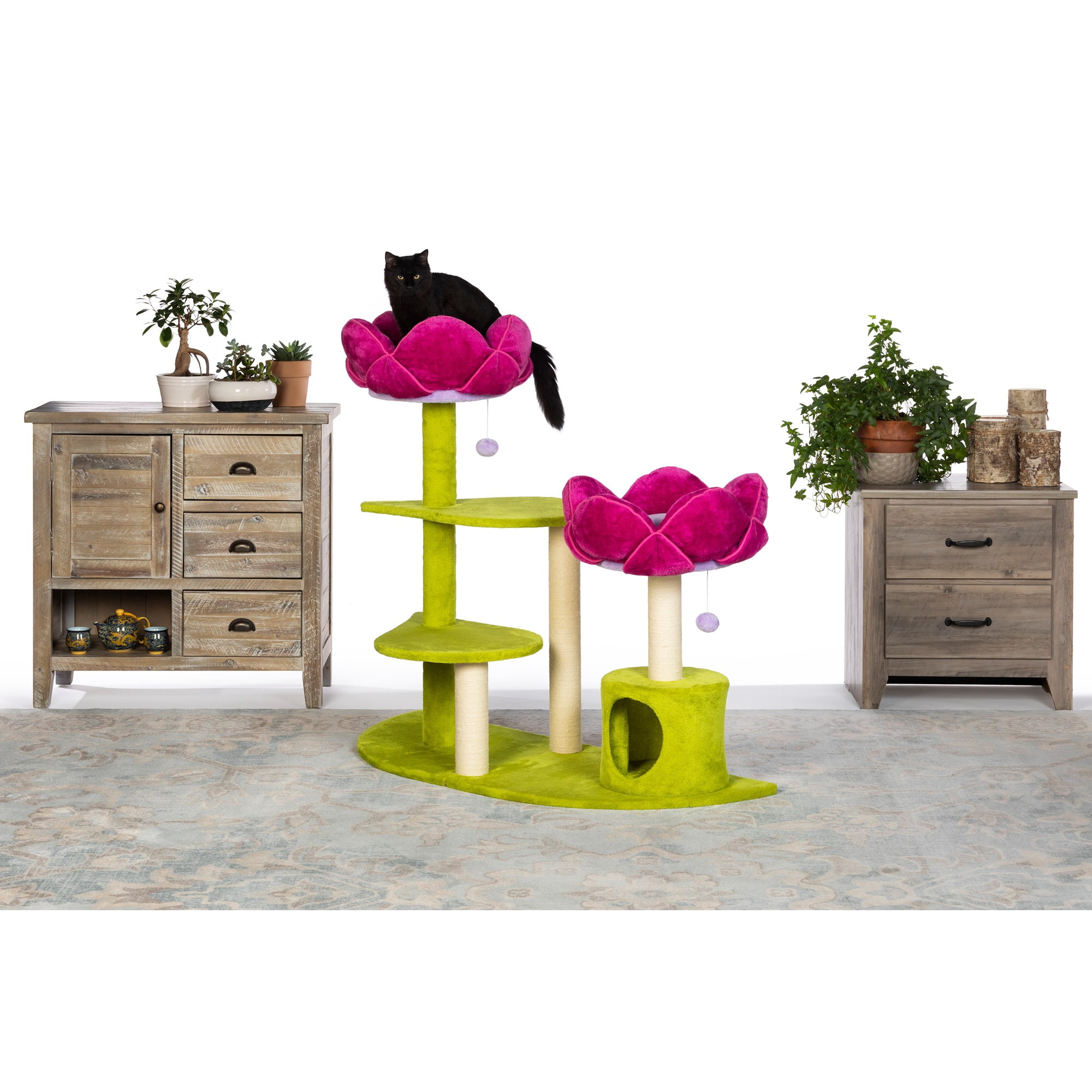 Prevue Pet Products Kitty Power Flower Garden Cat Tree Tower
