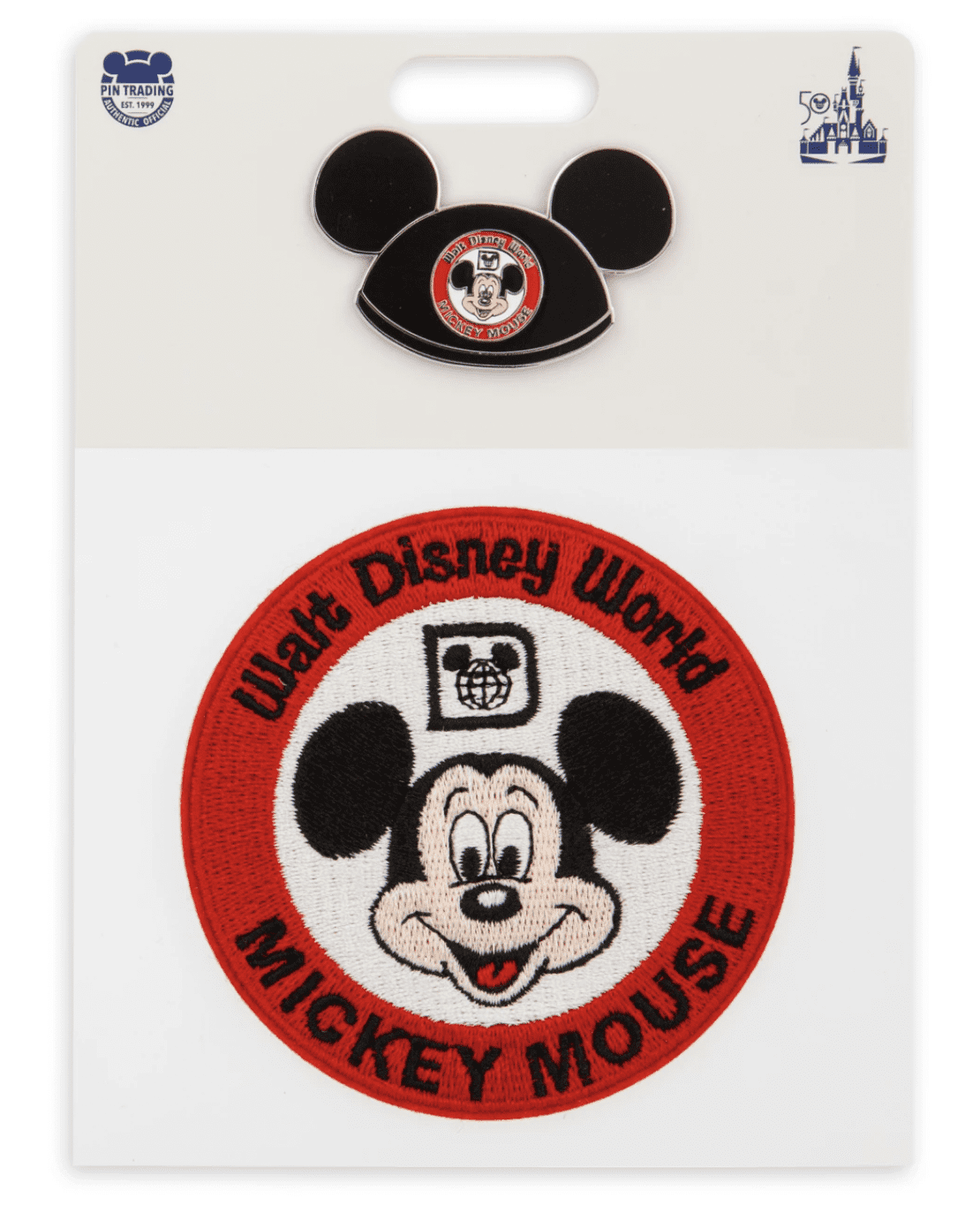 Disneyland Security Red Mickey Mouse Ears Icon Pin 