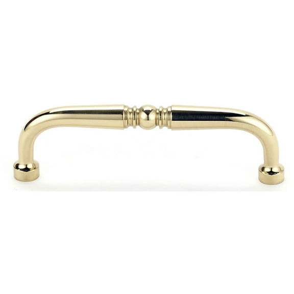 Traditional 4" Center Appliance Pull, Polished Brass