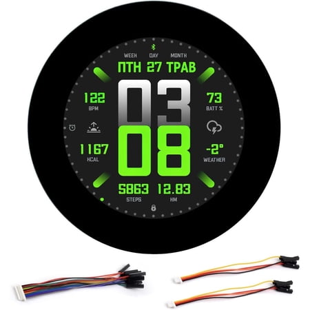 ESP32-S3 2.8inch Capacitive Touch Round Display Development Board, 480×480, 32-bit LX7 Dual-core Processor, Supports WiFi & Bluetooth, ESP32 with Display