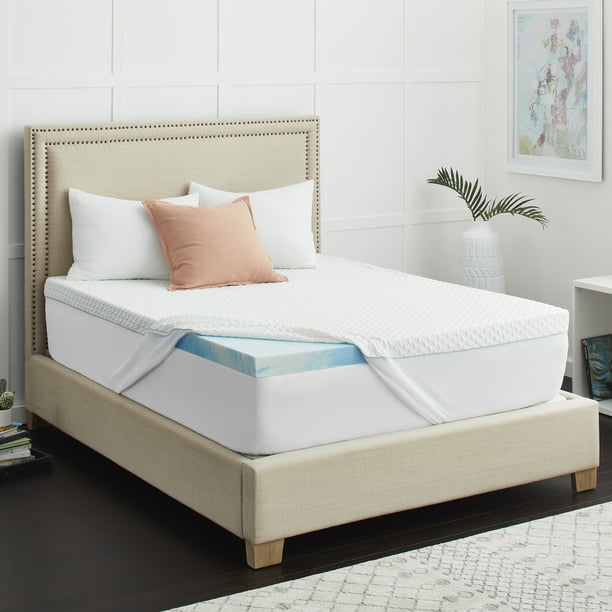 Sealy Chill 3" Gel Memory Foam Cooling Mattress Topper with Anti
