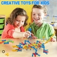 thumbnail image 2 of 170 Pcs STEM Building Toys for Kids Ages 4-8, Building Blocks Educational Construction Engineering Building Kit for Age 3 4 5 6 7 8 9 Year Old Creative Kids Games, Christmas Birthday Gifts Boys Girls, 2 of 5