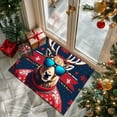thumbnail image 2 of Christmas Reindeer Welcome Mat – Holiday Entry Door Rug for Front Porch, Indoor Outdoor Floor Mat for Kitchen, Bathroom, Entryway Decor, 2 of 5