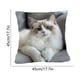thumbnail image 3 of CaiYueKe Cats Linen Pillow Cover Decorative Cushion Case Bohemian Style Sofa Bed Throw Pillowcase Home Decor Accent Pillow Shams for Living Room Bedroom, 3 of 7