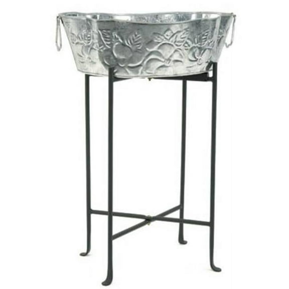 Achla Designs Tall Folding Plant Stand, Black, 29"H