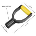 thumbnail image 2 of Plastic Spade Handle Shovel D Grip Handle,32mm Inner Diameter Spade Snow Shovel Handle, Spade Snow Scoop Digging(Yellow), 2 of 7