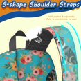 thumbnail image 5 of Australian Shepherd and Floral 17" School Backpacks for Teens,Waterproof Oxford Fabric,S-Shape Padded Straps for School,Travel,Hiking,Camping, 5 of 6