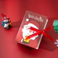 thumbnail image 1 of Caja de dulces con estampado de Papá Noel y Snow Man para niños, recuerdo de fiesta de Navidad, rojo, verde, doblado, decoración de Año Nuevo, 20/50/100 piezas, 1 of 4
