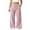 Pink, variant on Women's Casual Wide Leg Pants, Striped Drawstring Trousers, Loose Comfort Lounge Wear for Home, Travel and Daily Relaxation,Pink,M