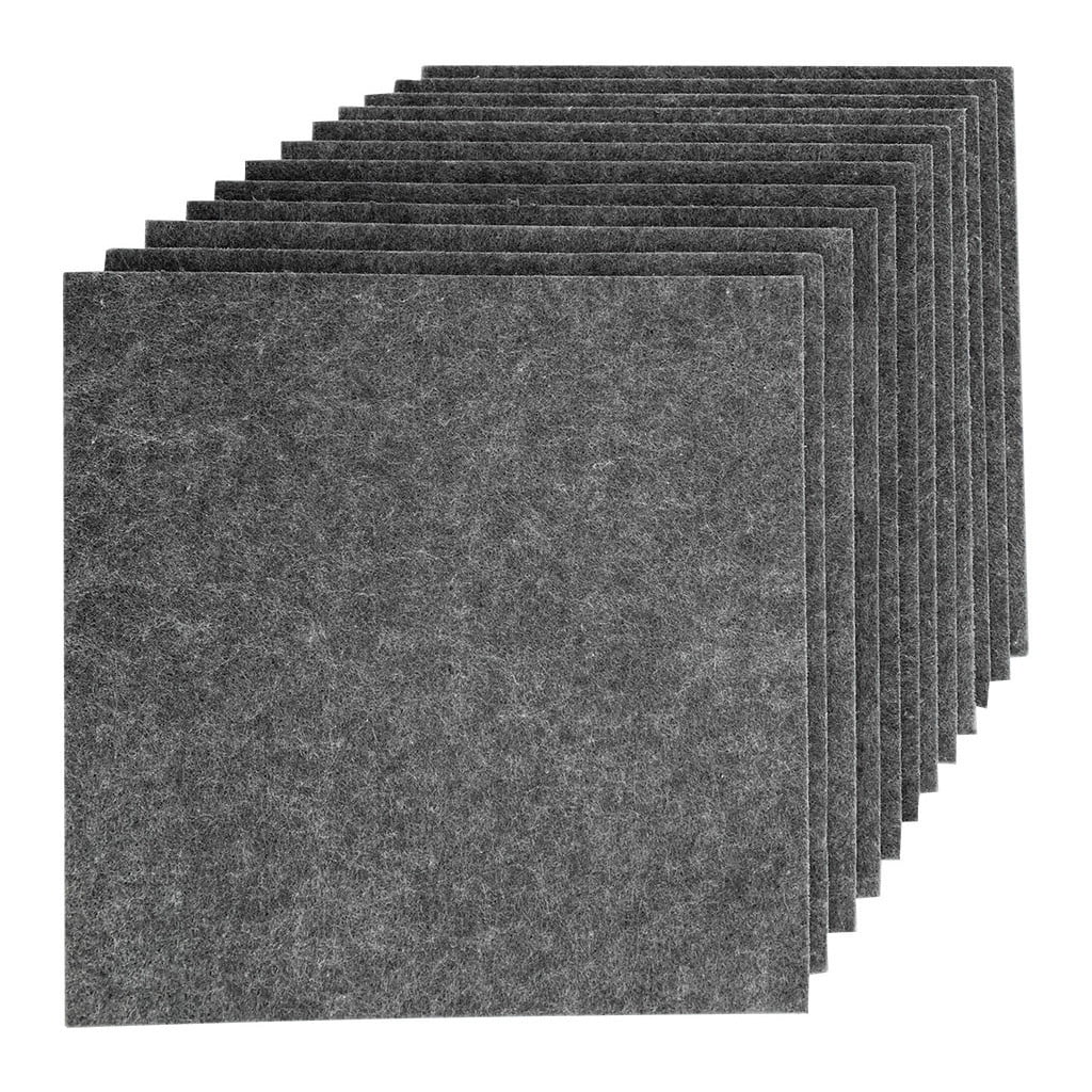 Acoustic Treatment Panel Used in Piano Room Bathroom and Offices Reduce Sound Sound proof foam panel 12 Pack Black Sound Absorption Panel 12 X 12 X 0.4 Inches Acoustic Insulation Panel 