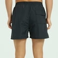 thumbnail image 4 of HOW'ON Men's Casual Elastic Waist Mesh Liner Beach Shorts With Pockets Black Medium, 4 of 5