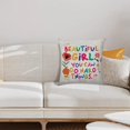thumbnail image 3 of Funda de almohada Littlefa Cute Inspiring Girl You Can Do Hard, 3 of 5