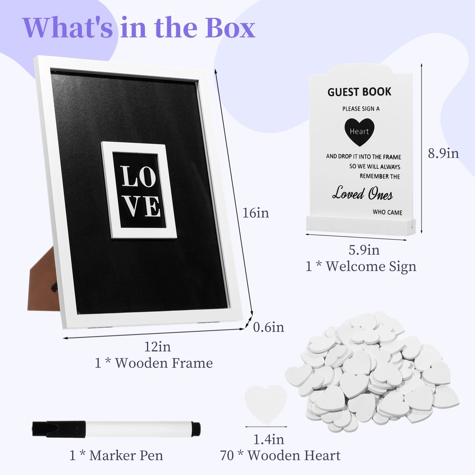 Wedding Guest Book Alternative, Wedding Signature Picture Frame