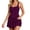 #1-Purple, variant on sususu Womens Rompers Summer Sleeveless Tank Tops One Piece Playsuits Short Flowy Beach Jumpsuit with Pockets (RD2,S)