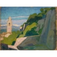 thumbnail image 2 of Jan Rembowski 24x19 Black Ornate Framed Double Matted Museum Art Print Titled: Landscape with a Shrine, 2 of 5