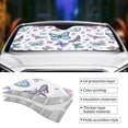 thumbnail image 5 of XMXY Car Sun Shade Windshield, Multicolor Spring Butterflies Automotive Front Window Sun Visor for Cars SUV Trucks, Medium Size, 5 of 8