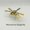 thumbnail image 4 of Steampunk Brass Dragonfly Mechanical Insect 3D Metal Puzzle 80PCS DIY Assembly Model Kit Brain Teaser Home Decor Art Project for Teens and Adults, 4 of 6