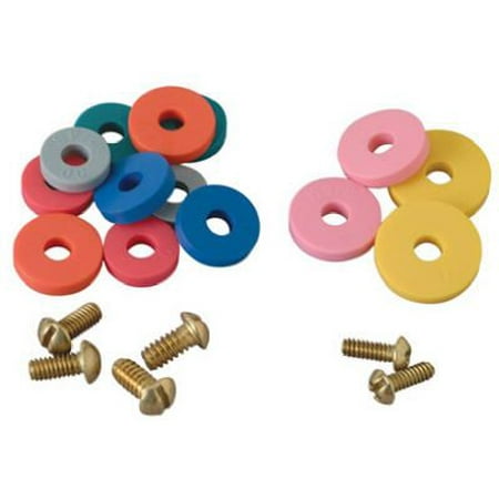 Brass Craft Service Parts SC2190 Faucet Washer Kit, Flat, 14-Pk. - Quantity