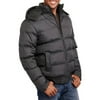 Climate Concepts Men's Hooded Bubble Ribbed Bomber Jacket
