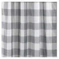 thumbnail image 3 of YOSITiuu - Camden - Two Curtains 84 inch Length with Rod Pocket - Buffalo Check - Grey and Cream, 3 of 3