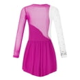 thumbnail image 4 of Miutii Kids Girls Long Sleeve Figure Ice Skating Dance Dress Gymnastics Skirted Leotard Lyrical Rose 14, 4 of 8