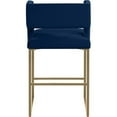 thumbnail image 3 of Meridian Furniture Caleb Navy Velvet Counter Stool (Set of 2), 3 of 5