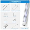 thumbnail image 6 of V Shape T8 8ft LED Shop Light Fixture Linkable, 72w 6000K White, 1-Pack, 6 of 8