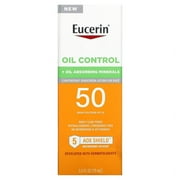 Eucerin Sun Clear Skin (Oil Control) Face Sunscreen Lotion, SPF 50, 2.5 fl oz Bottle