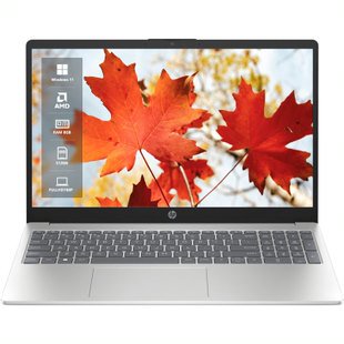 HP 15.6" Touchscreen Laptop, AMD Ryzen 5 7520U, 8GB DDR5 RAM, 512GB SSD, Windows 11 S Mode, AMD Radeon Graphics, Natural Silver
