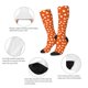 thumbnail image 3 of Fotbe Dots On Orange Background Calcetas Divertidas Estampadas para Hombre y Mujer, Calcetas de Algodón hasta la Rodilla para Caminar, Correr, Enfermería y Embarazo, 3 of 6