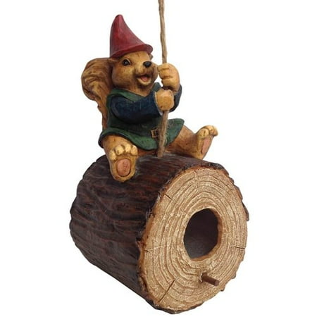 Accents Unlimited Squirrel Gnome Birdhouse