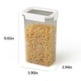 thumbnail image 3 of Honeeladyy Airtight Food Storage Containers with Lids, 2300ML Clear Kitchen and Pantry Organization, Plastic Leak-proof Canisters for Cereal Flour & Sugar, 3 of 5
