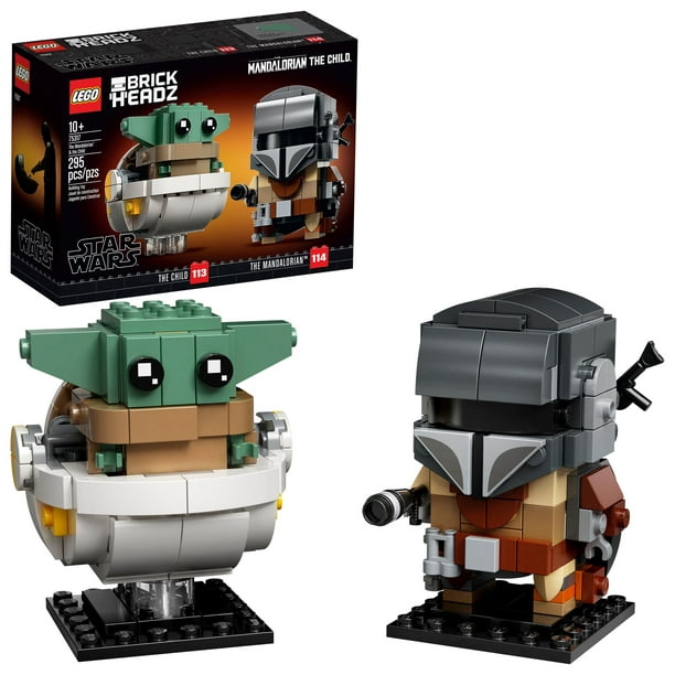 Ambassade bælte skygge LEGO BrickHeadz Star Wars The Mandalorian & The Child 75317 'Baby Yoda'  Building Toy, Collectible Model Figures Set, Gift Idea - Walmart.com
