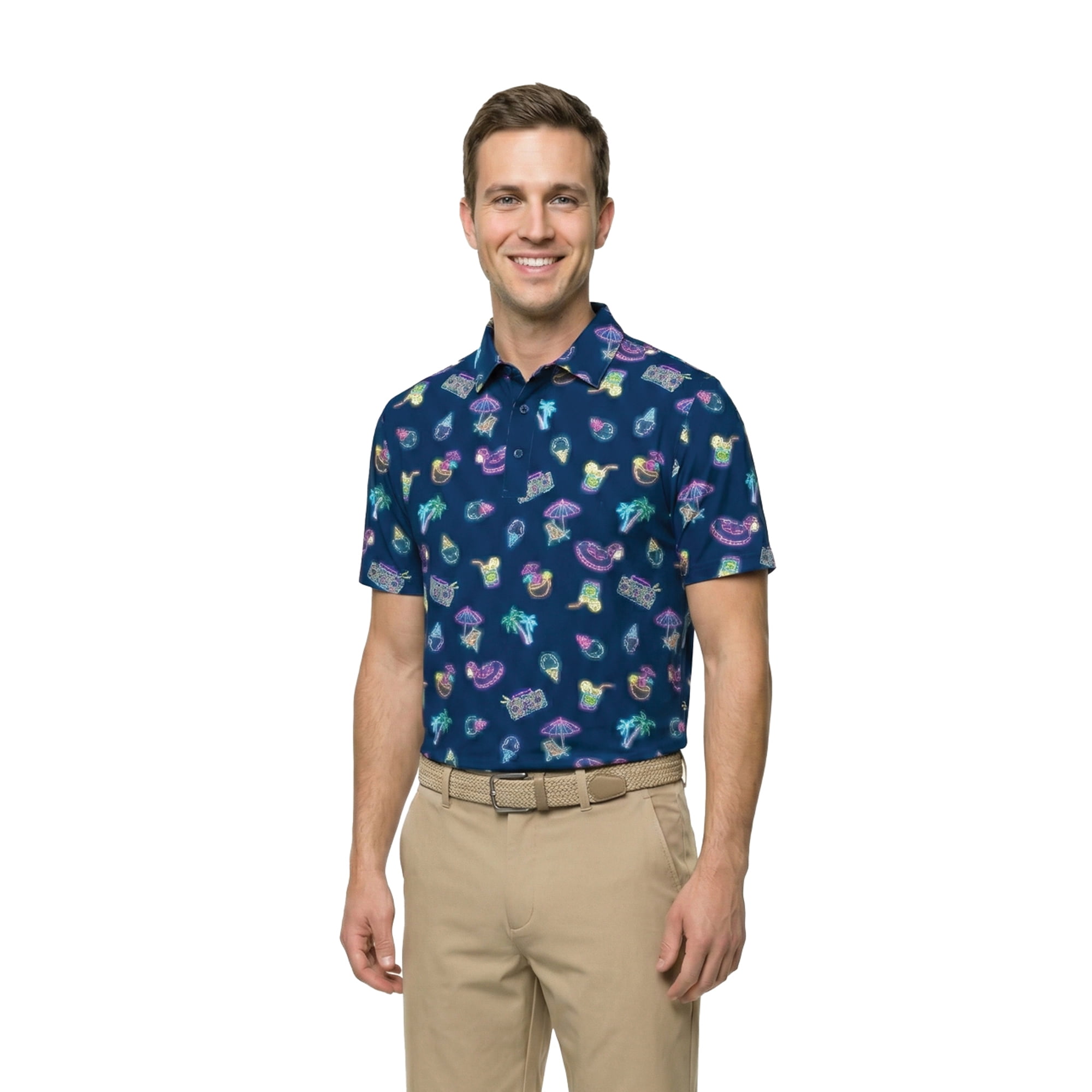 Birdie Bound Men' s & Big and Tall Golf Polo Shirts, Sizes XS-4XLT