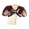 thumbnail image 2 of harper Medieval Shoulder Pauldron Theatrical Prop Party Steampunk Fancy Dress Shrug Brown, 2 of 9