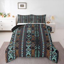 Castle Fairy Tribal Aztec Twin Comforter Sets,Bohemian Theme Bedding Set