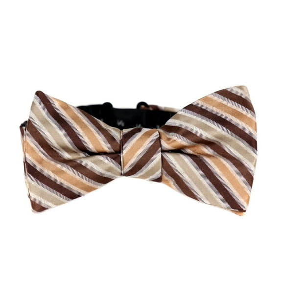 BuyYourTies - PBTZ-135 - Pre Tied Bow Tie  Brown