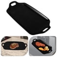 thumbnail image 5 of Ceramic Baking Pan Nonstick Cake Plate Simple Ovenware Porcelain Food Serving Tray with Double Handle for Home Decor (Black), 5 of 5