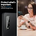 thumbnail image 3 of [3 Pack] Camera Lens Protector for Samsung Galaxy Z Fold 3, Anti-Scratch HD Tempered Glass Back Camera Protective Film [Ultra-Thin], Black, 3 of 8