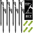thumbnail image 1 of Estacas para tienda 8 pulgadas acero estacas para tienda resistente acero estacas para tienda campamento, 1 of 8