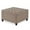 Linen, variant on Large Square Storage Ottoman Bench with Wooden Legs, Button Tufted Upholstered Coffee Table with Nail Trims, Flip Top Foot Rest Stool for Sofa Couch Bedroom End of Bed Living Room, Black PU