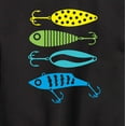 thumbnail image 3 of Instant Message - Fishing Lures - Toddler And Youth Crewneck Fleece Sweatshirt, 3 of 6