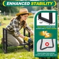 thumbnail image 2 of HOMEPARK Garden Kneeler and Seat, Heavy Duty Foldable Garden Tools  400lbs, Gardening Stools for Seniors Gardeners, Protects Knees and Back, 2 of 8