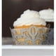 Weddingstar 9252-77 Classique Damas en Papier Filigrane Cupcake Wrappers - Silver Grey Scintillant – image 1 sur 4