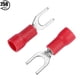 thumbnail image 4 of Terminales de cable, 250 piezas Conector de terminal de horquilla de cable eléctrico aislado Rendimiento impulsado, 4 of 7