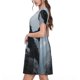 thumbnail image 2 of Balery Valley Gray Dragon Vestidos sueltos de manga corta para mujer, vestidos de verano 2025, vestidos casuales de corte A con vuelo., 2 of 6