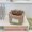 Quilted Heart Plaid Brown, variant on Plaid Heart-pattern Storage Basket, Foldable Open-top Barrel-shaped Quilted Storage Bin, Multi-scene Desktop Storage Basket, Suitable for Storing Skincare Products, Cosmetics, Small Items, Etc.