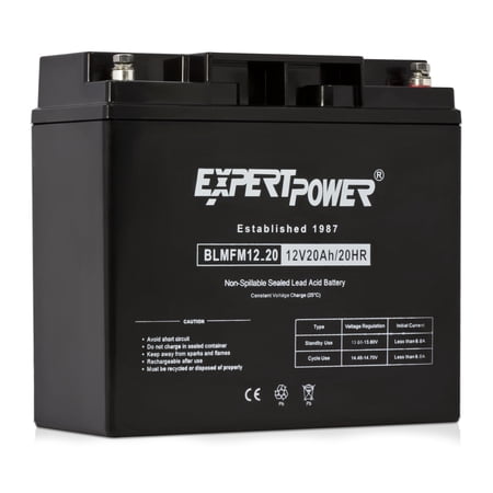 ExpertPower EXP12200 12 Volt 20 Ah Rechargeable Battery With Threaded Terminals