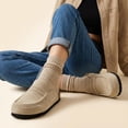 thumbnail image 3 of Cushionaire Fondu Genuine Leather Clogs for Women, Comfortable Slip On Womens Mules with Penny Strap Accent and Memory Foam Footbed, 3 of 21