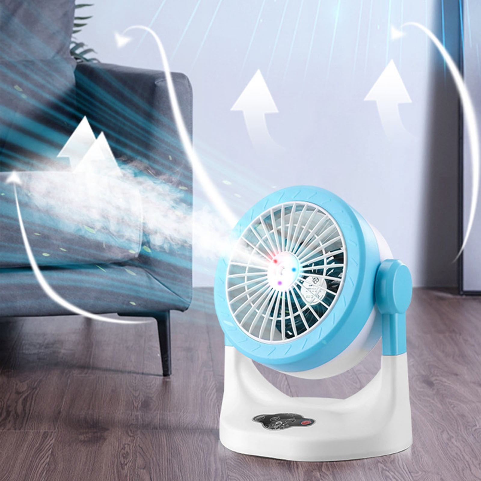 BUERCWS Portable Wind Cooler - Turn Dry Heat into Cold Air with Hydro Chill, Lightweight & Quiet for Bedroom Nursery or Craft Room